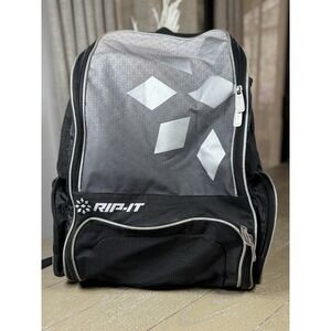Rip-It Softball Backpack  Black Silver Baseball‎ Bag